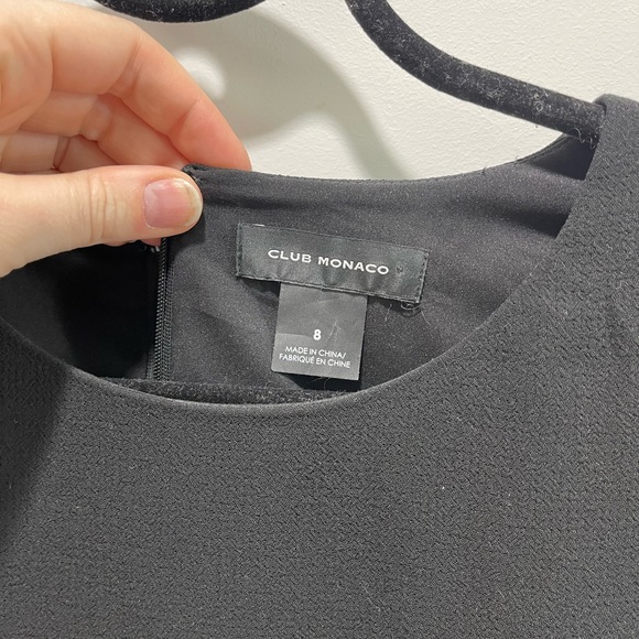 Club Monaco size 8 black dress - Picture 2 of 4